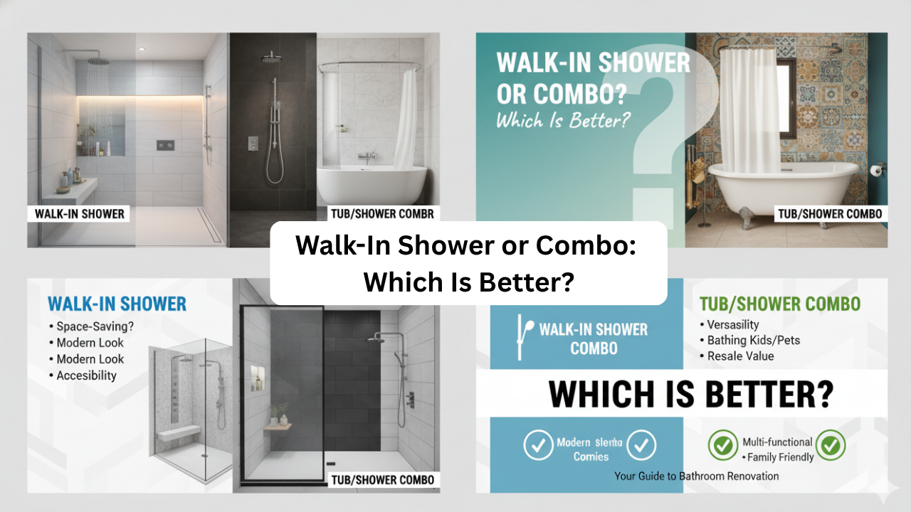 Walk-In Shower or Tub Combo